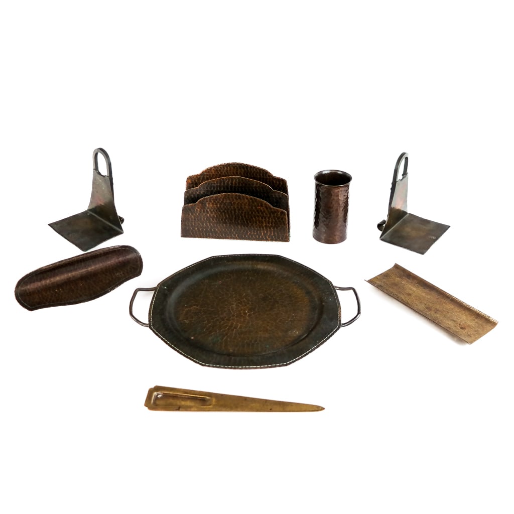 Roycroft Hammered Metal Desk Accessories (7) (1 of 16)