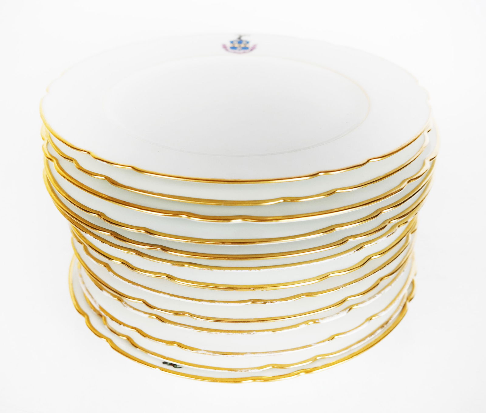 Continental Painted Porcelain Armorial Plates (13) (1 of 5)