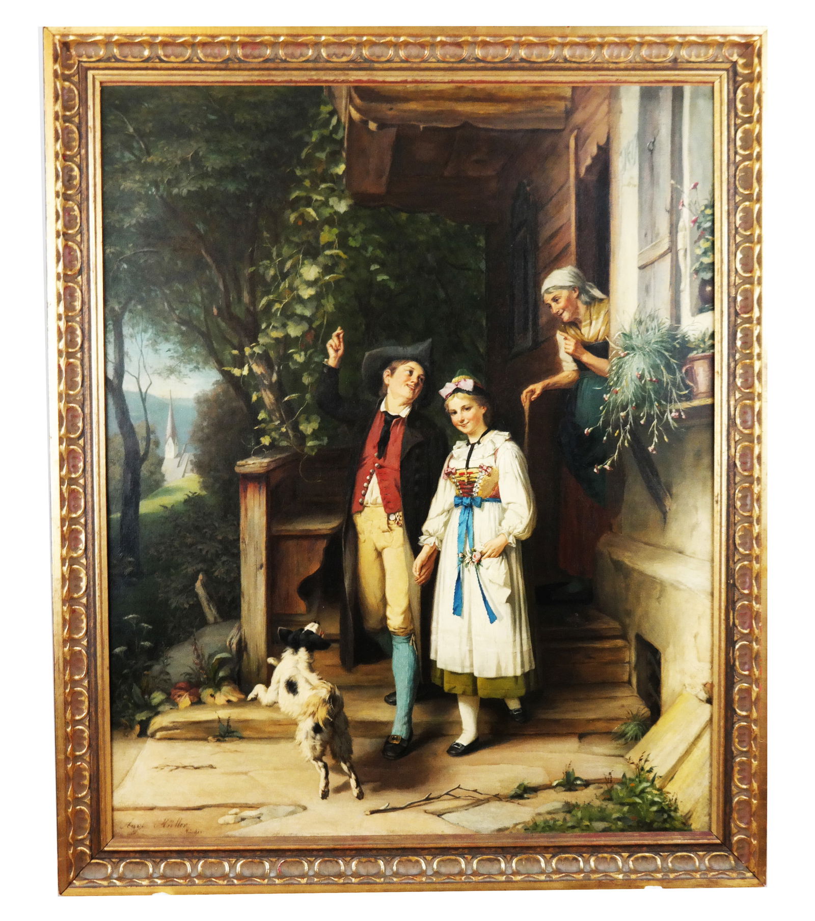 August MULLER: Grandmother - Oil Painting (1 of 8)