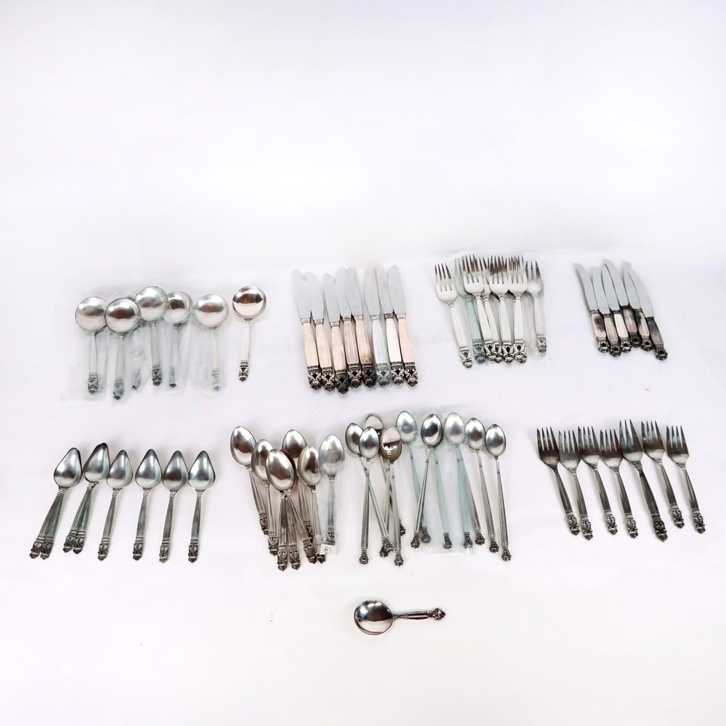 Georg Jensen Sterling Silver Flatware Service (53) (1 of 20)