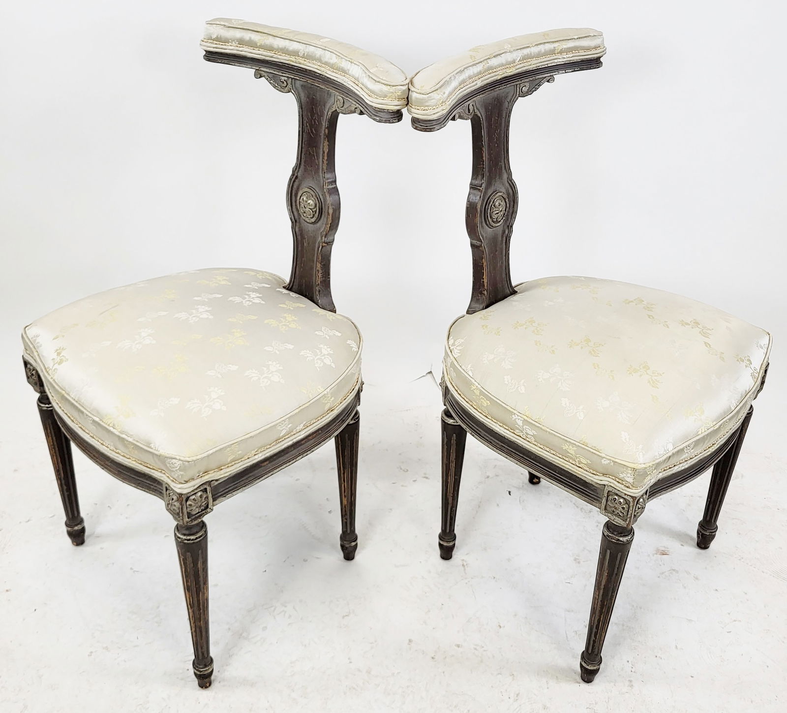 Pair of Louis XVI-Style Prie Dieu Chairs (1 of 13)