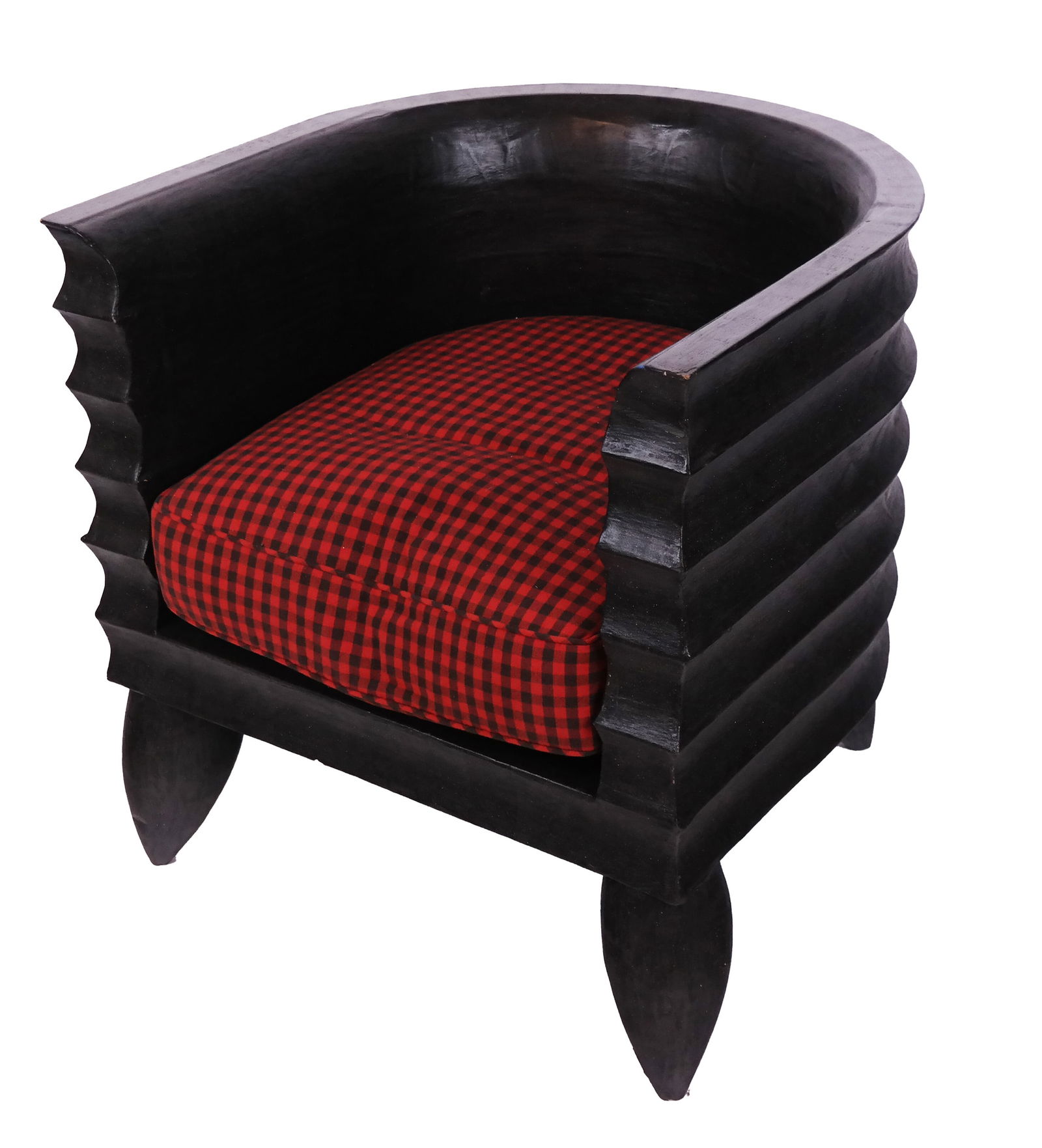 Modernist Black Wave Design Chair (1 of 7)