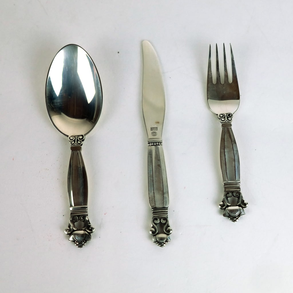 Georg Jensen Silver Child's Place Setting (1 of 10)