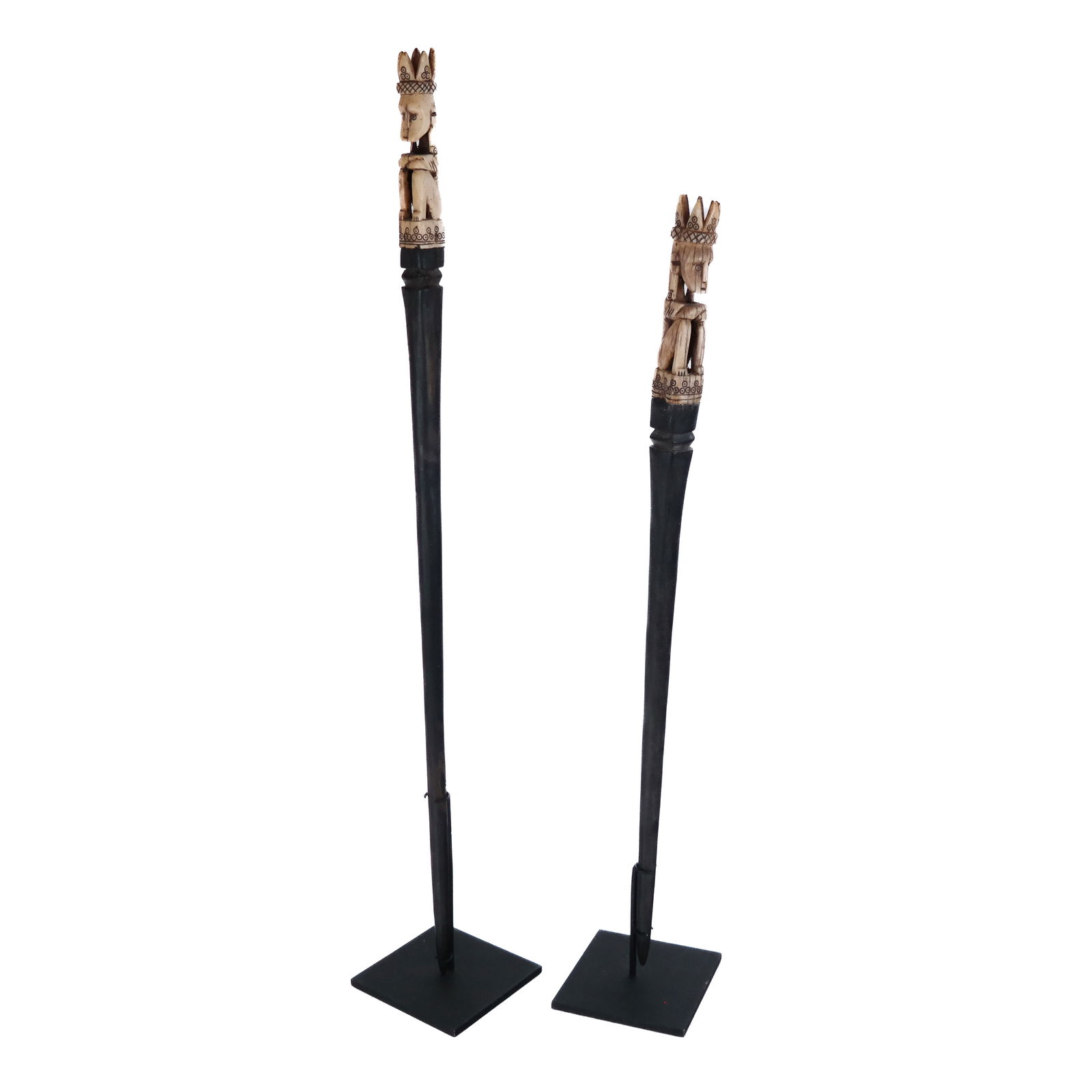 Carved Tribal Sceptres (2) (1 of 11)