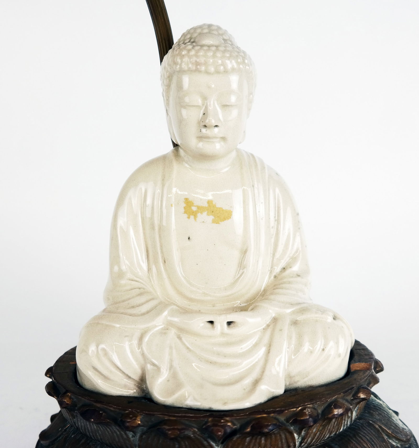 Chinese Glazed Porcelain Figural Lamp (1 of 8)