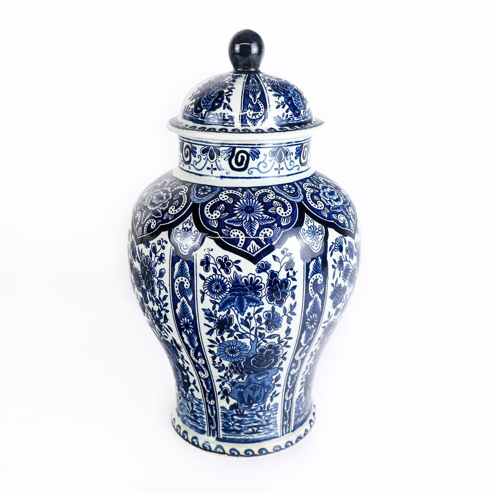 Boch for Royal Sphinx "Delfts" Covered Vase (1 of 7)