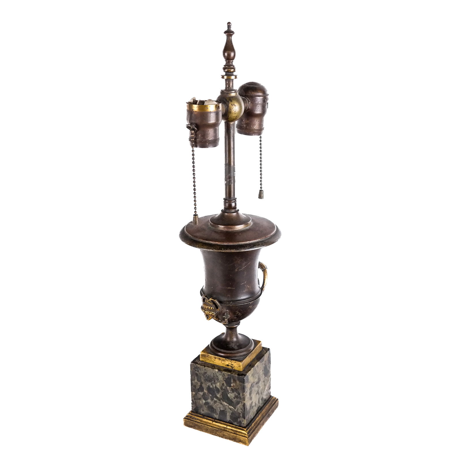 Classical-Style Bronze & Marble Lamp (1 of 7)