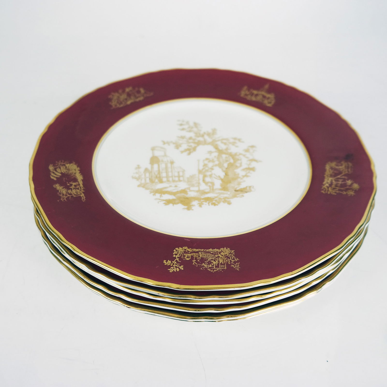 Royal Worcester Porcelain Dinner Plates (1 of 5)