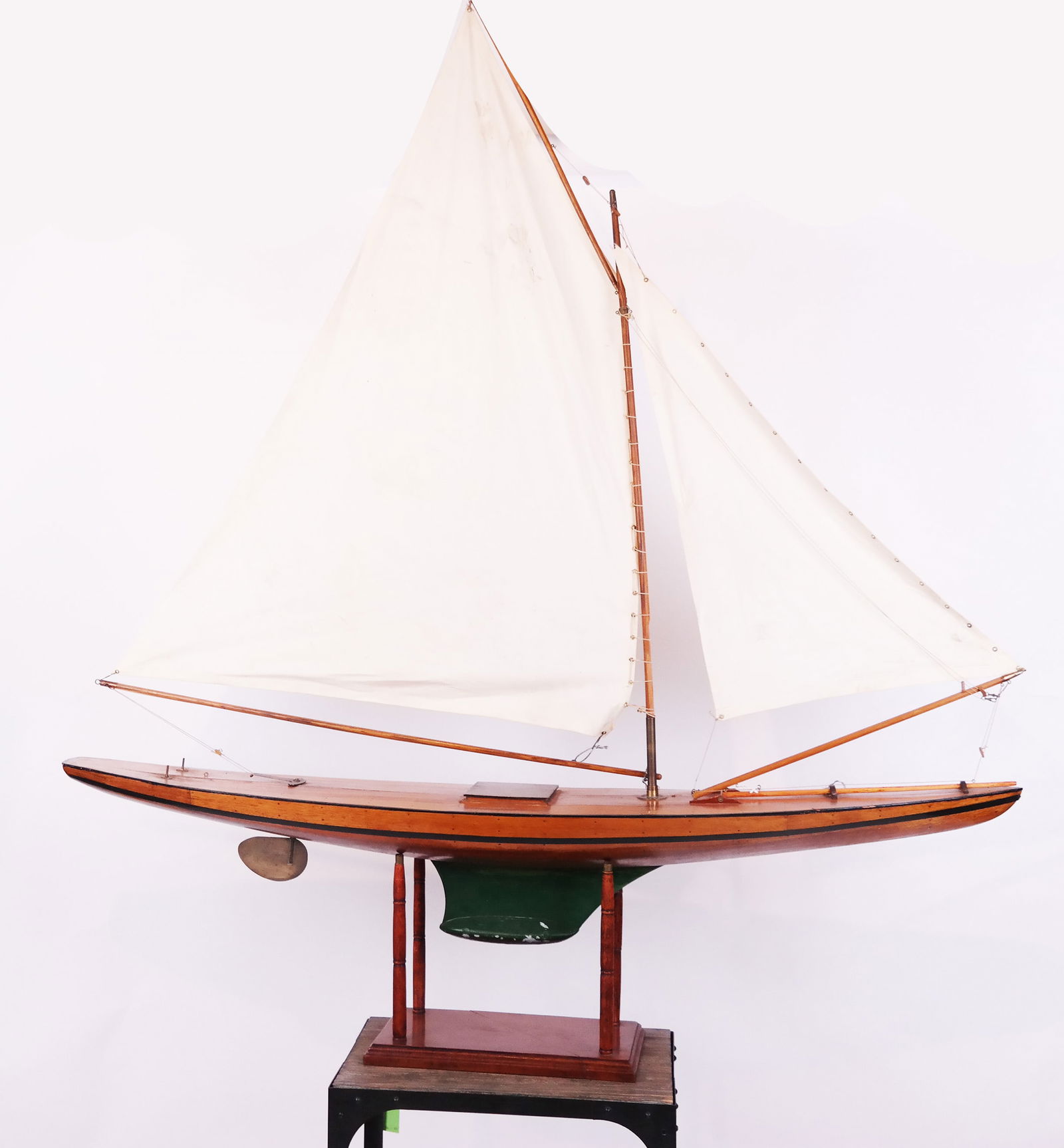 Wooden Ship Model on Stand (1 of 17)