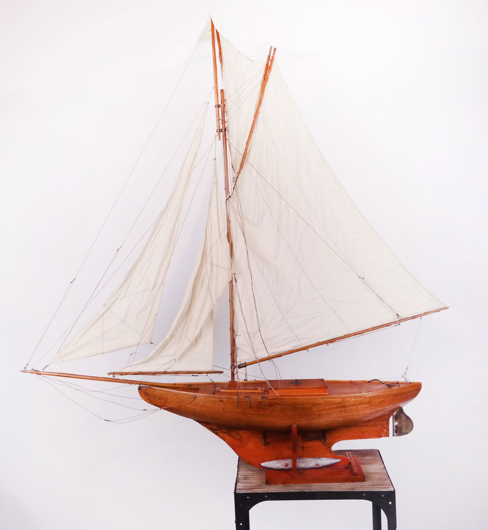 Wooden Ship Model on Stand (1 of 16)