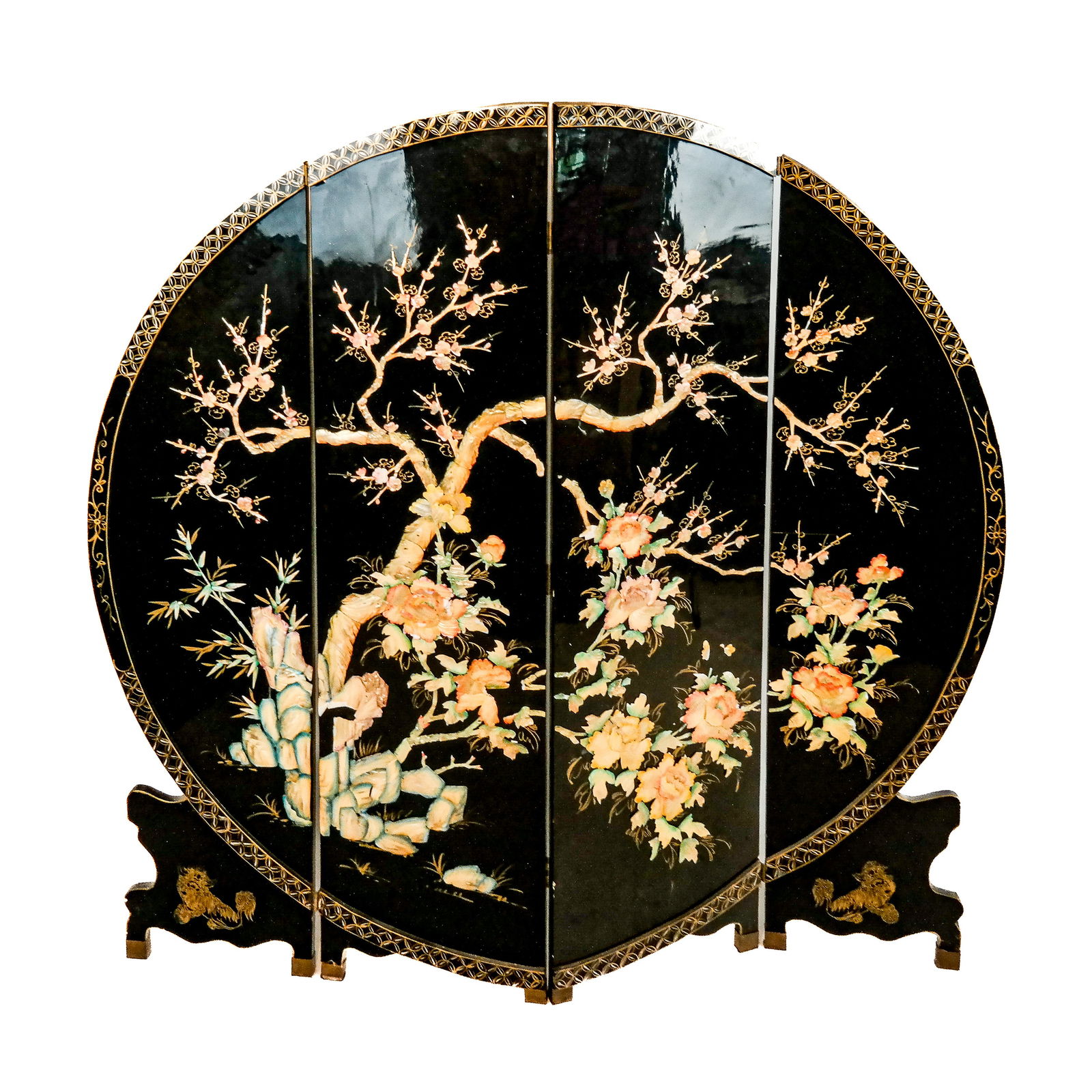 Four-Fold Coromandel Japanese Screen (1 of 14)