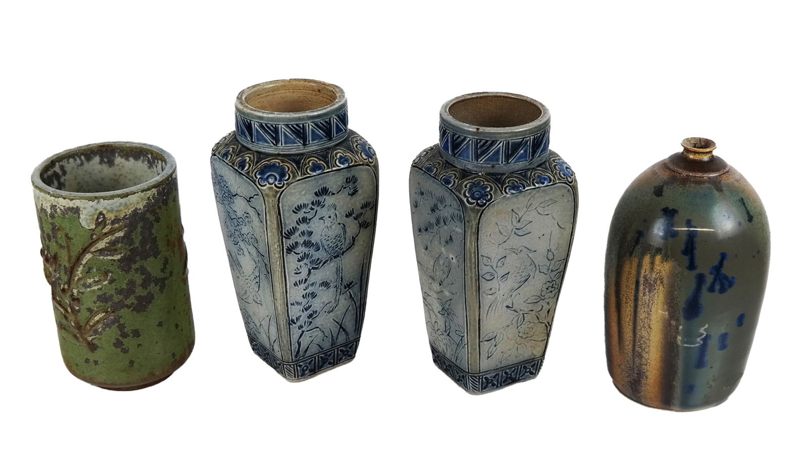 Group of 4 Art Pottery Vessels: Martin, Steiner, E (1 of 10)