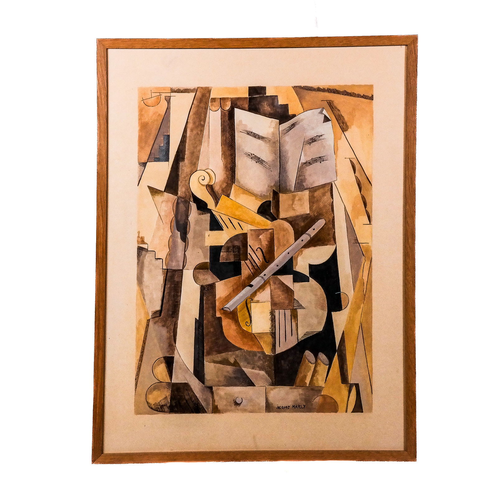 Jacques MARLY: Abstract - Gouache Painting (1 of 8)