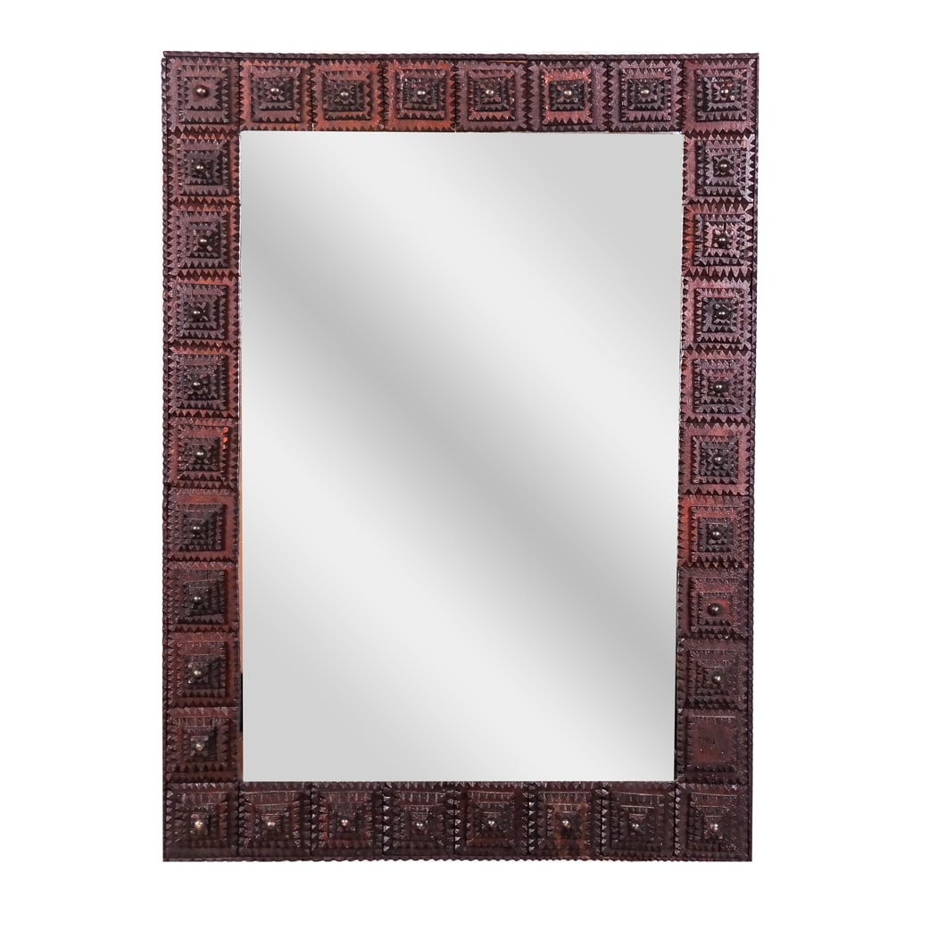 Tramp Art-Style Mirror (1 of 7)