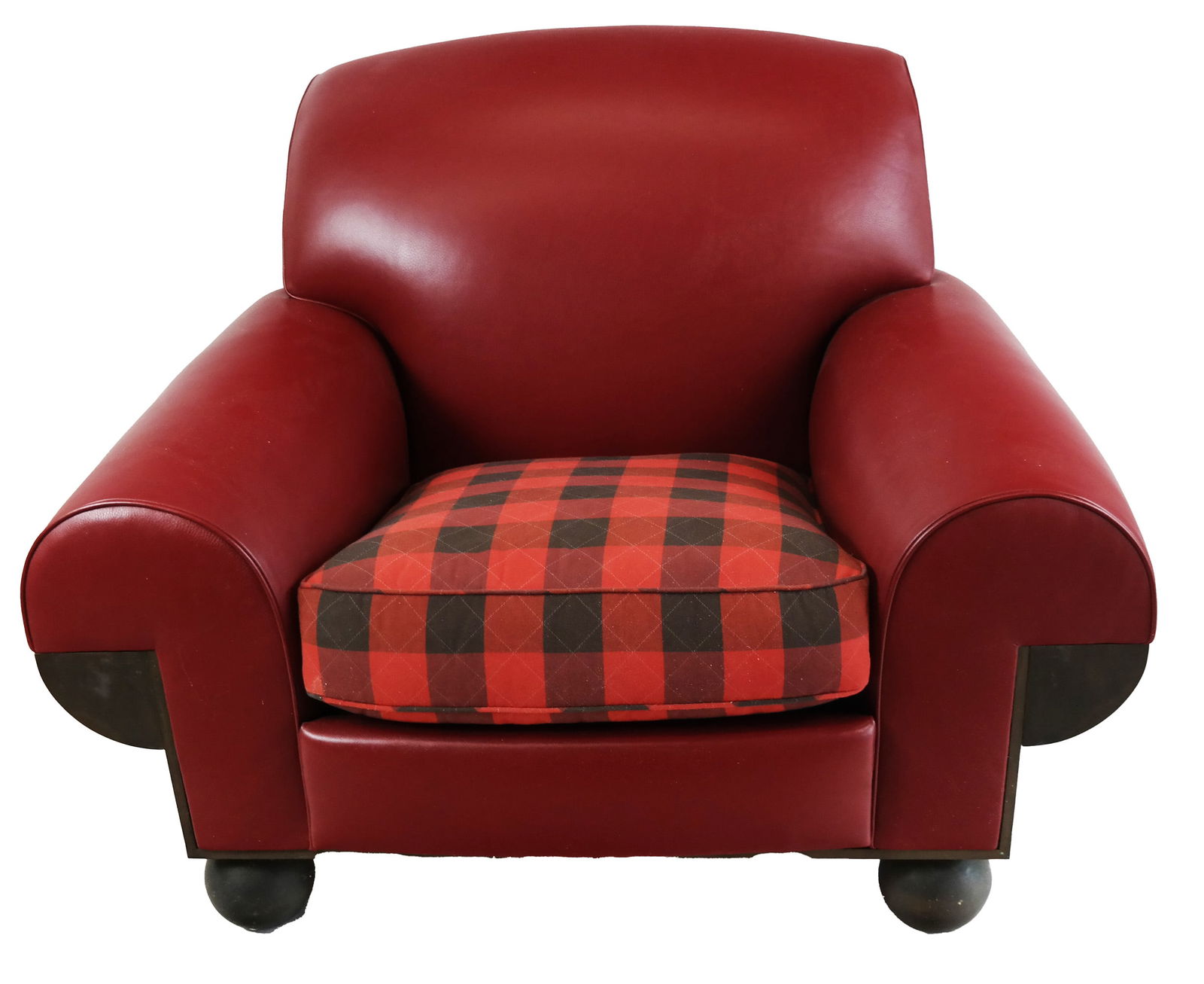 Leather & Steel Club Chair (1 of 8)