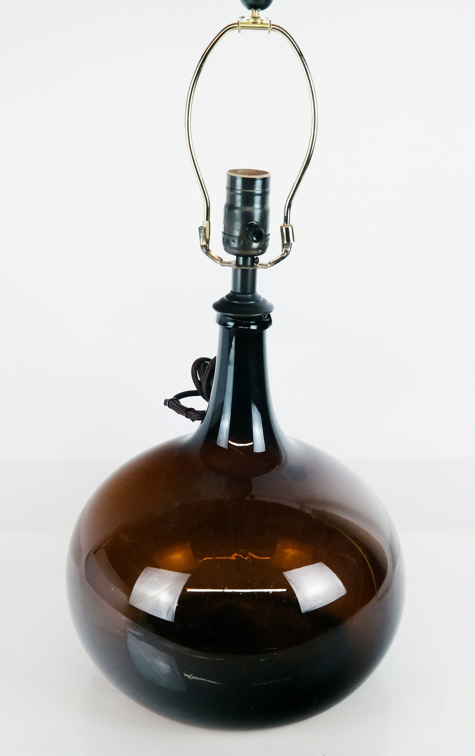 Amber Glass Bottle Lamp (1 of 5)