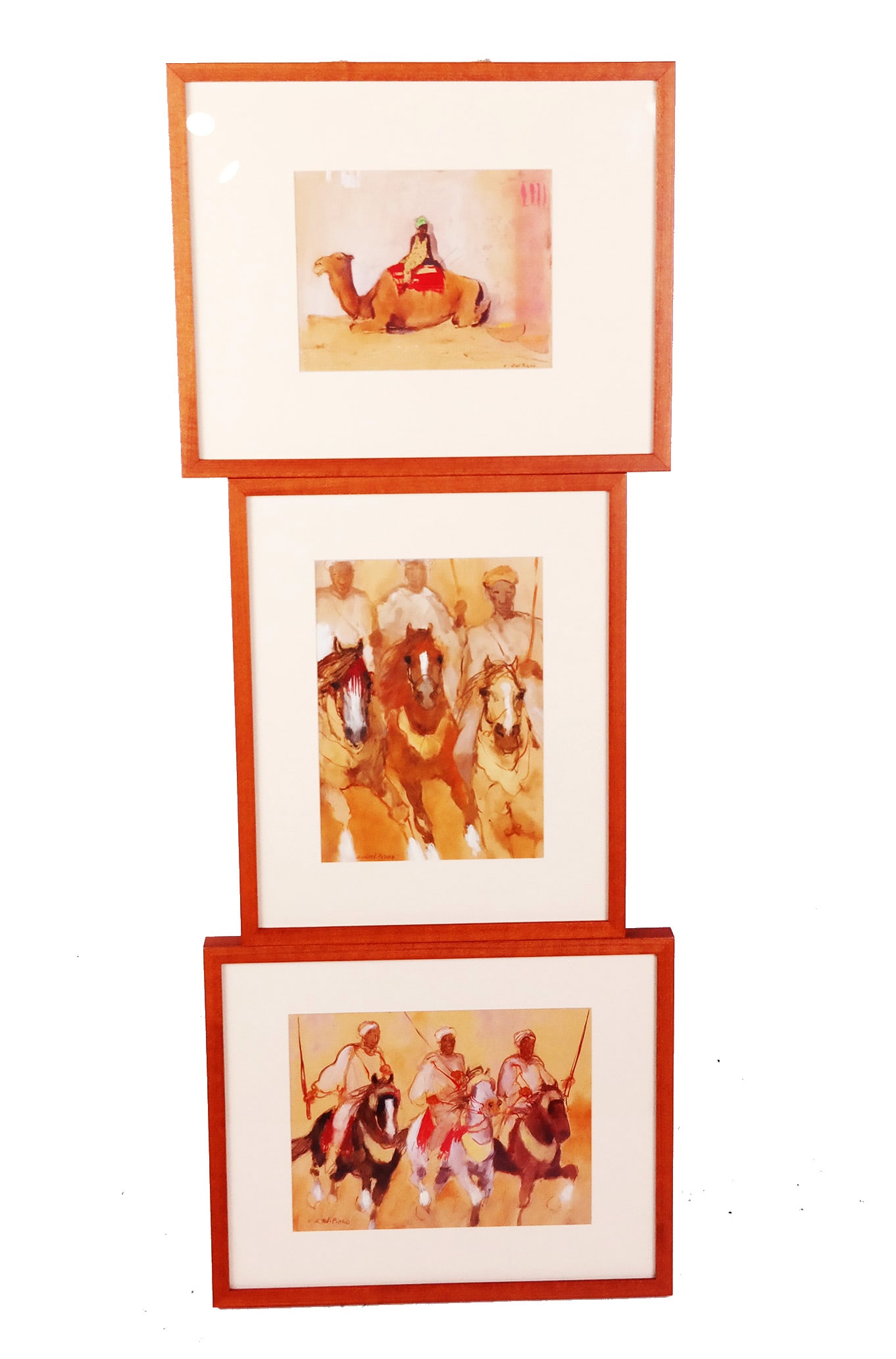 I. Del PIANO: Three Orientalist Paintings (1 of 9)