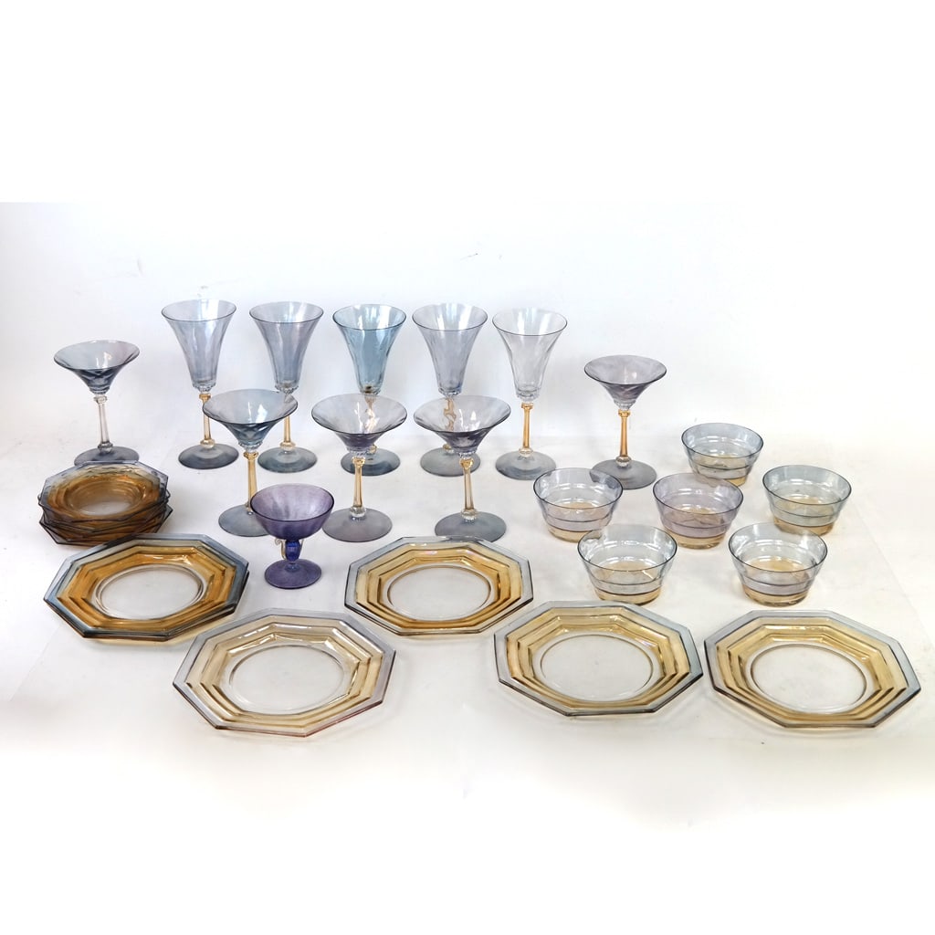 Iridescent Glass Partial Service (28 Pcs) (1 of 14)