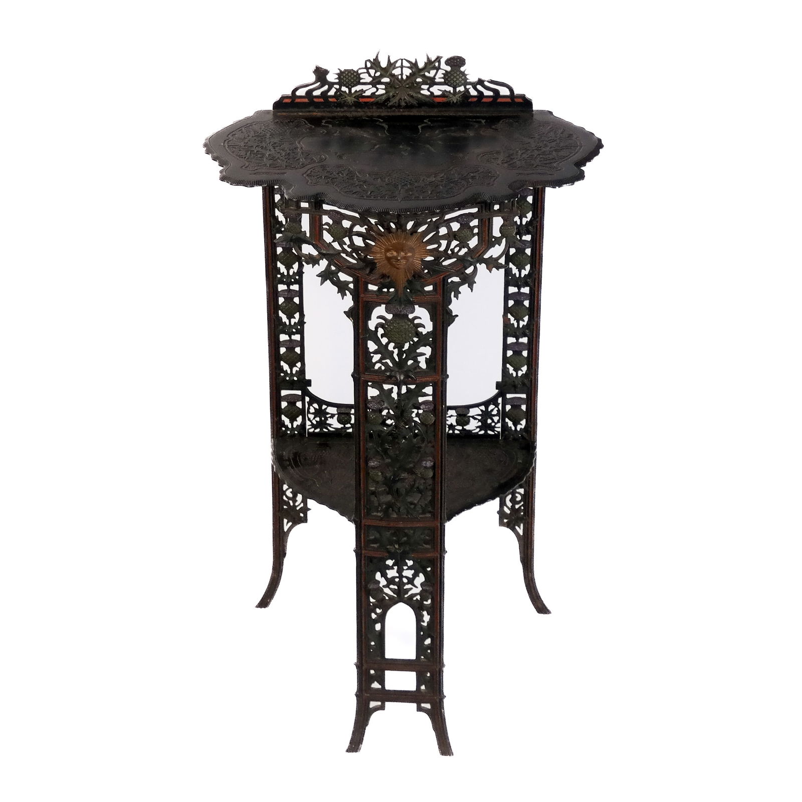 Antique Aesthetic Movement Metal Table (1 of 8)