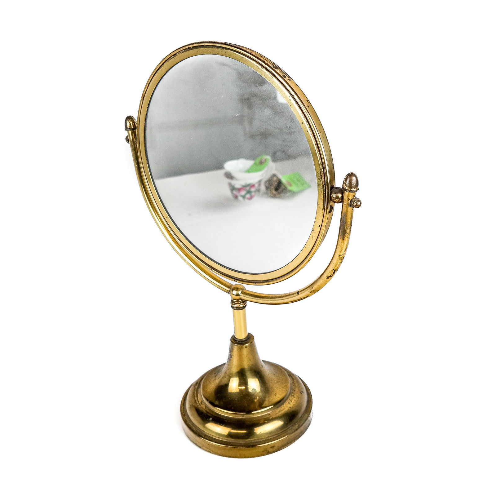 Vintage Brass Make-Up/Shaving Mirror (1 of 9)