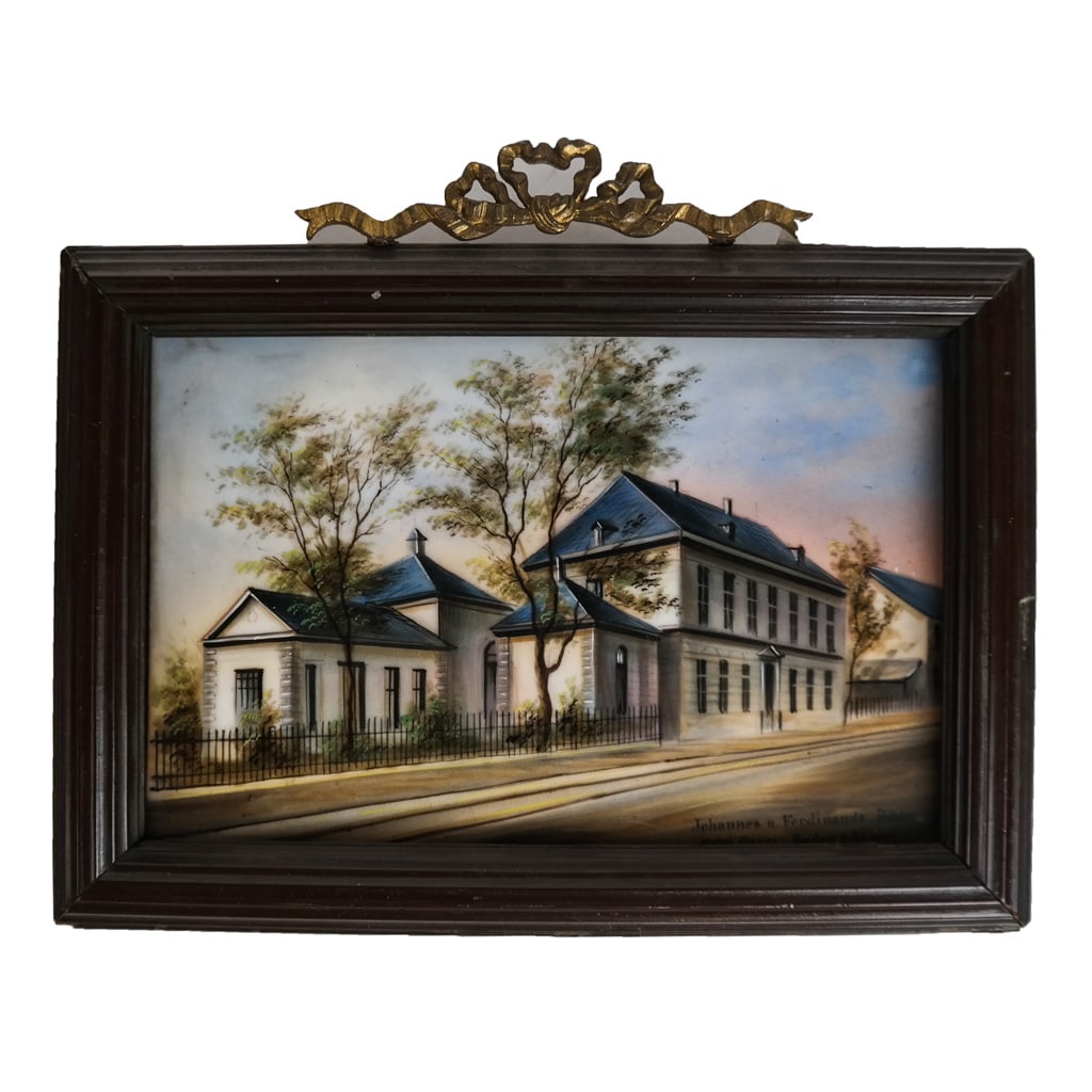 Continental Framed Porcelain Plaque (1 of 7)