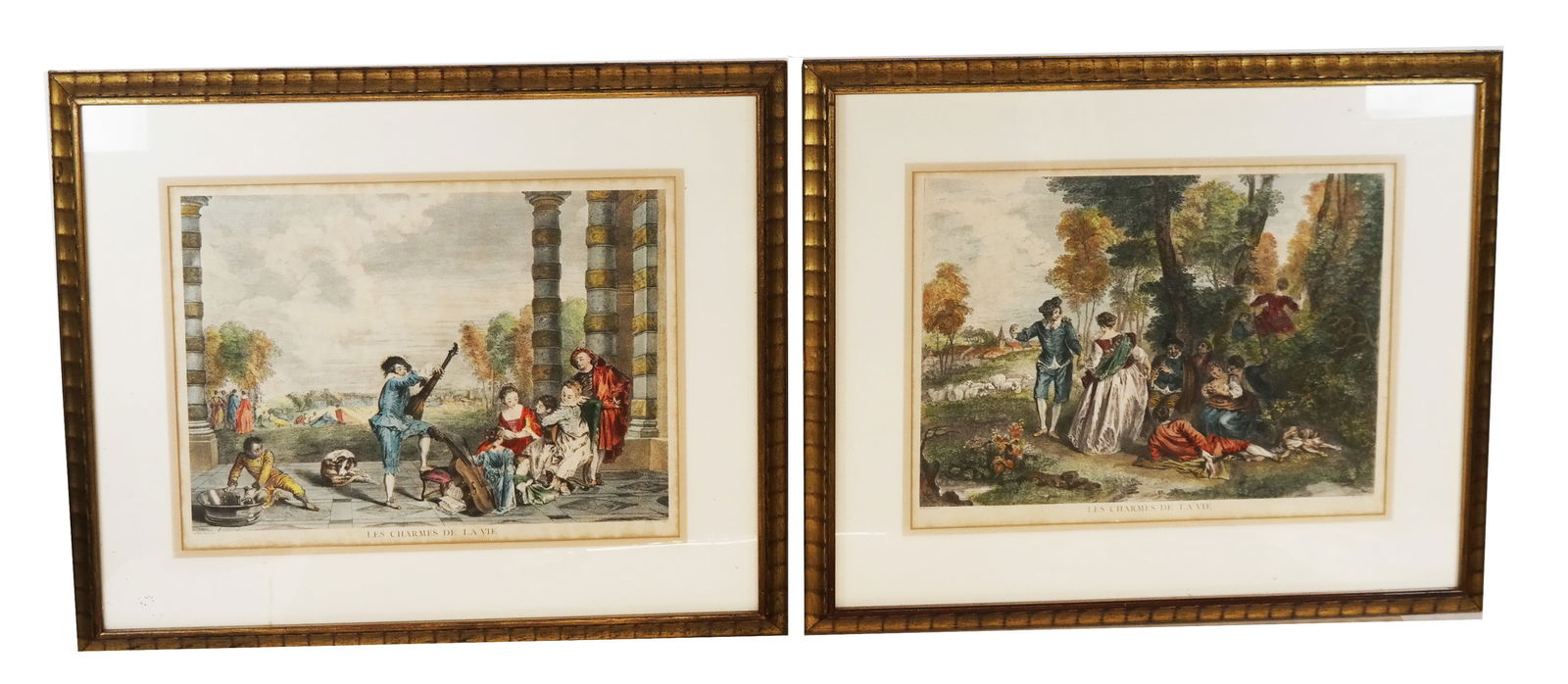 Pair of French Hand-Colored Engravings (1 of 17)