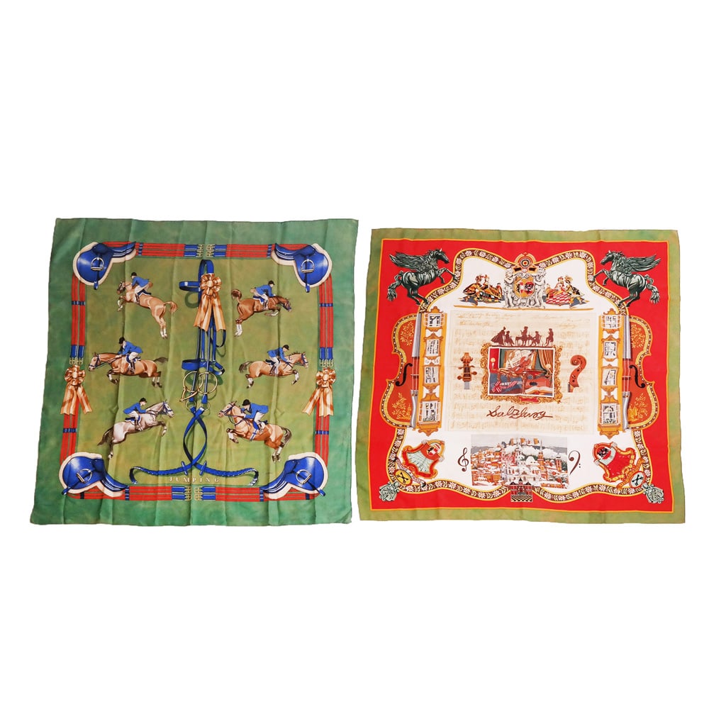 Two Hermes Silk Scarves (1 of 10)