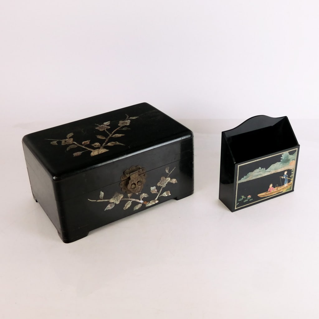 Two Asian Ebonized Desk Articles (1 of 7)
