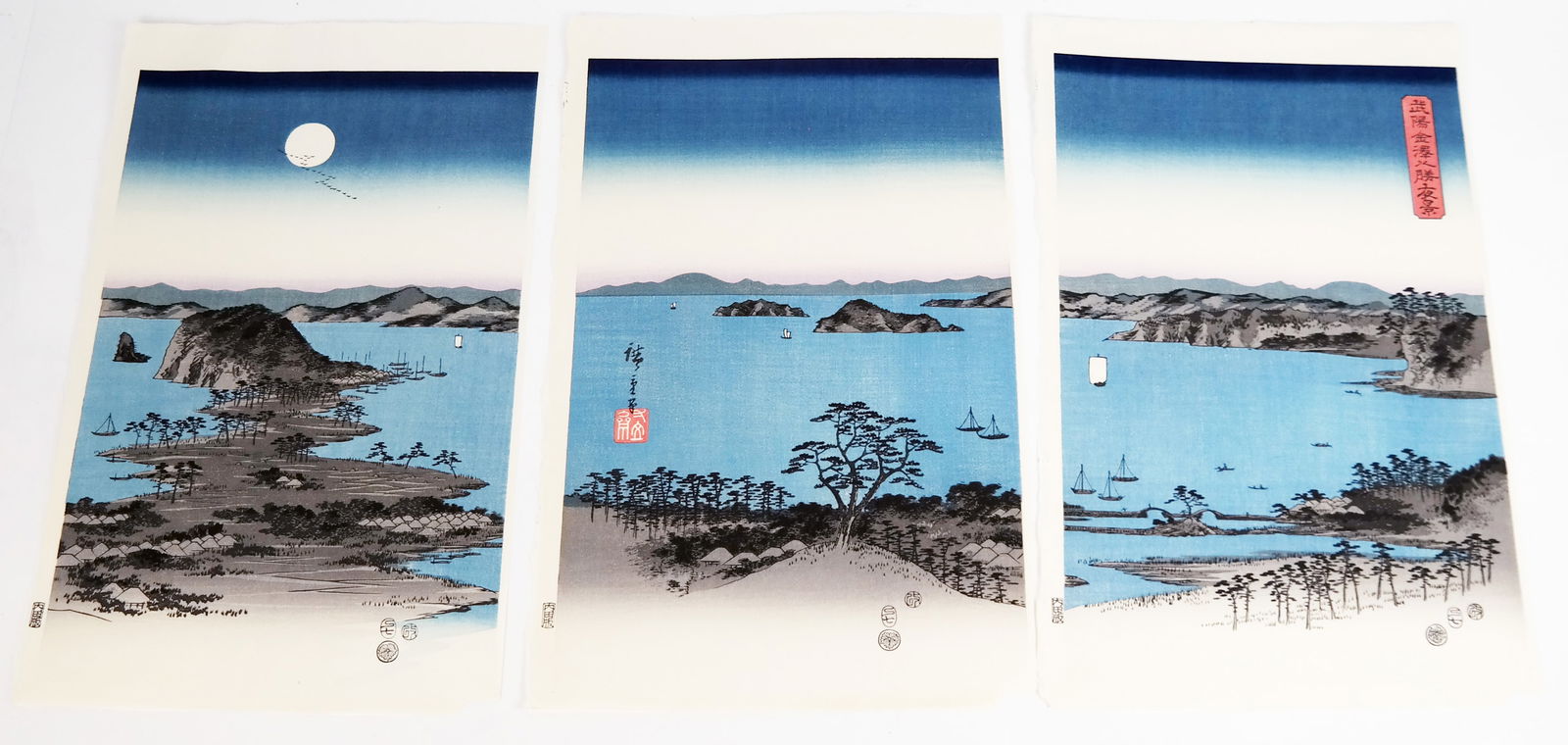 After Ando HIROSHIGE: 3 Color Prints (1 of 20)