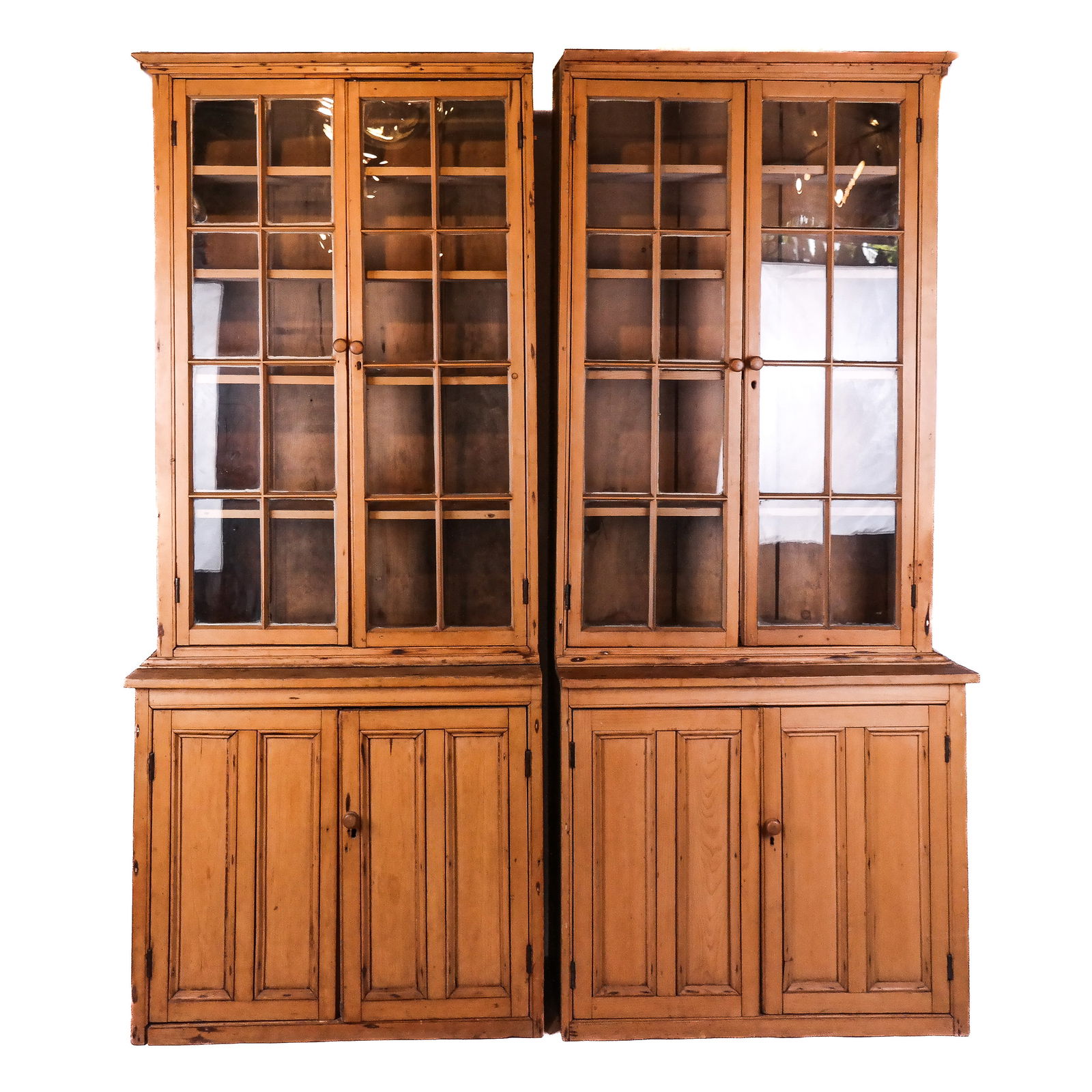 Pair of Georgian-Style Pine Bookcases (1 of 16)
