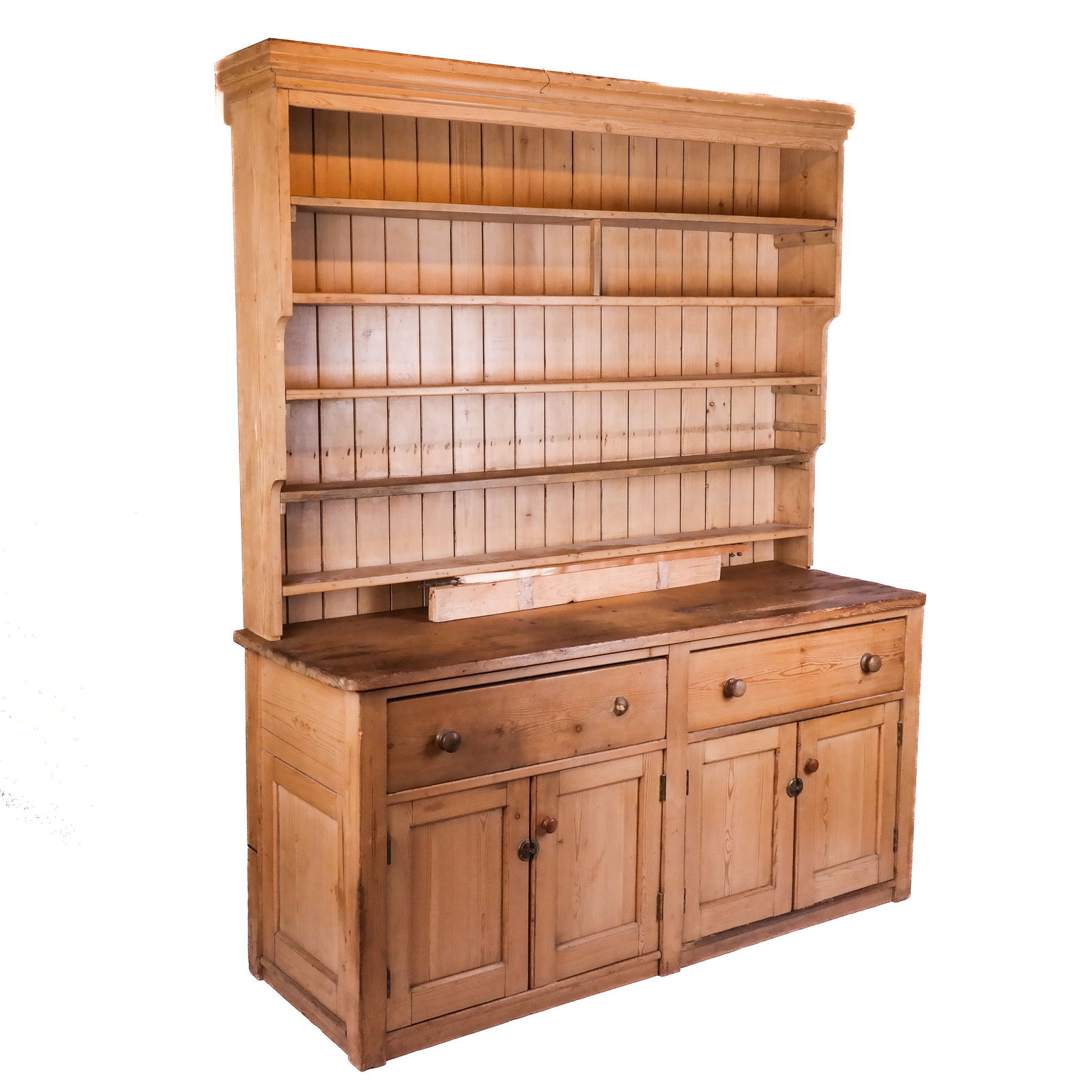 Georgian-Style Pine Dresser Cupboard (1 of 9)