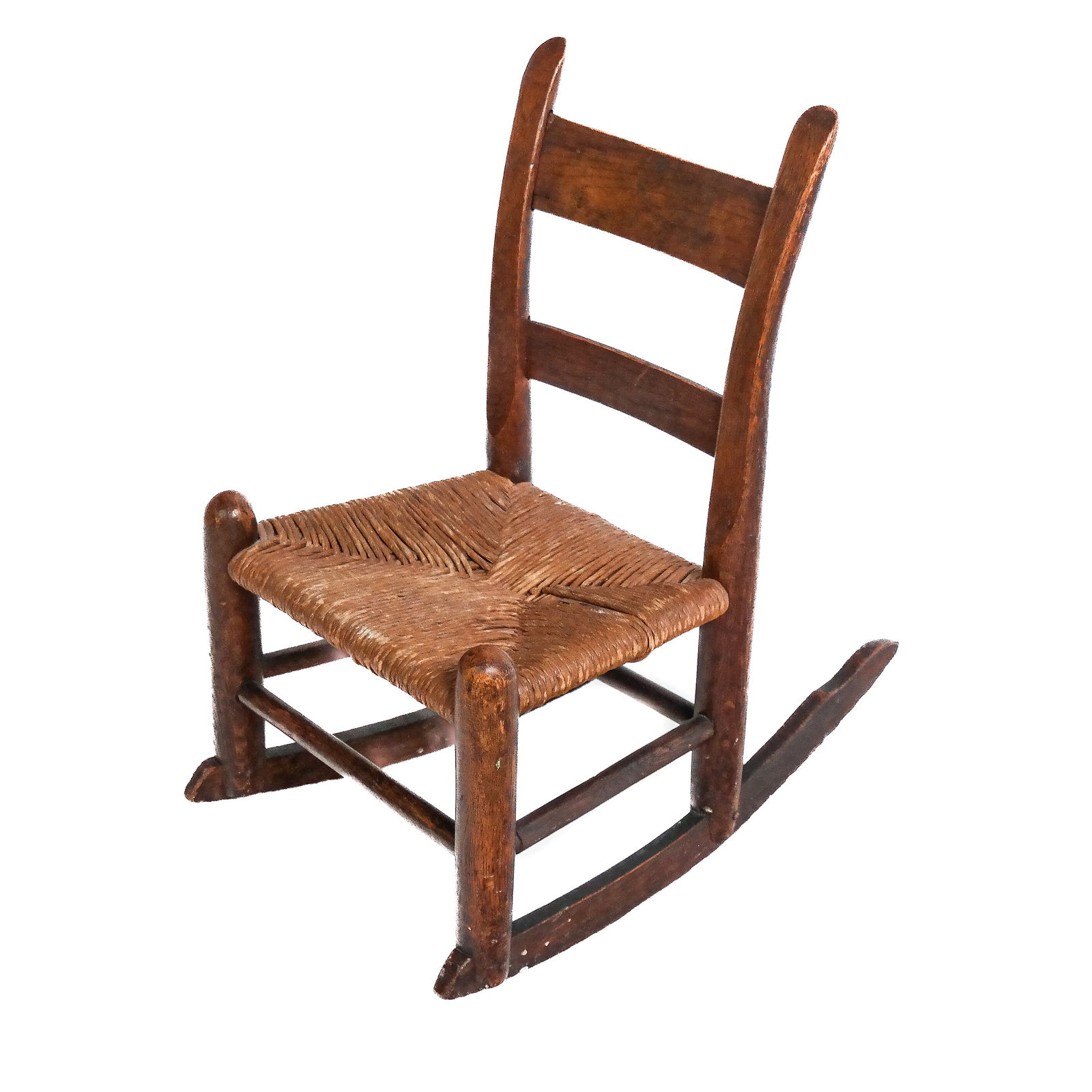 Antique Oak Child's Rocking Chair (1 of 8)