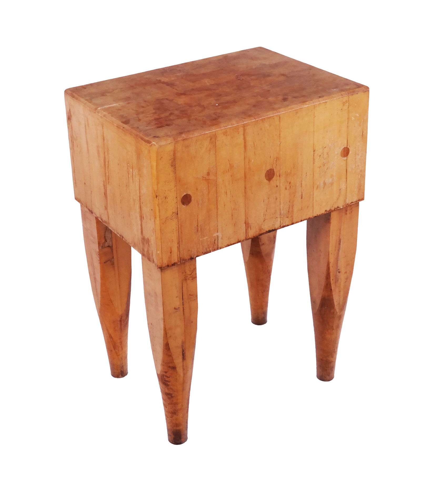 Vintage Wood Kitchen Butcher Block Table (1 of 6)