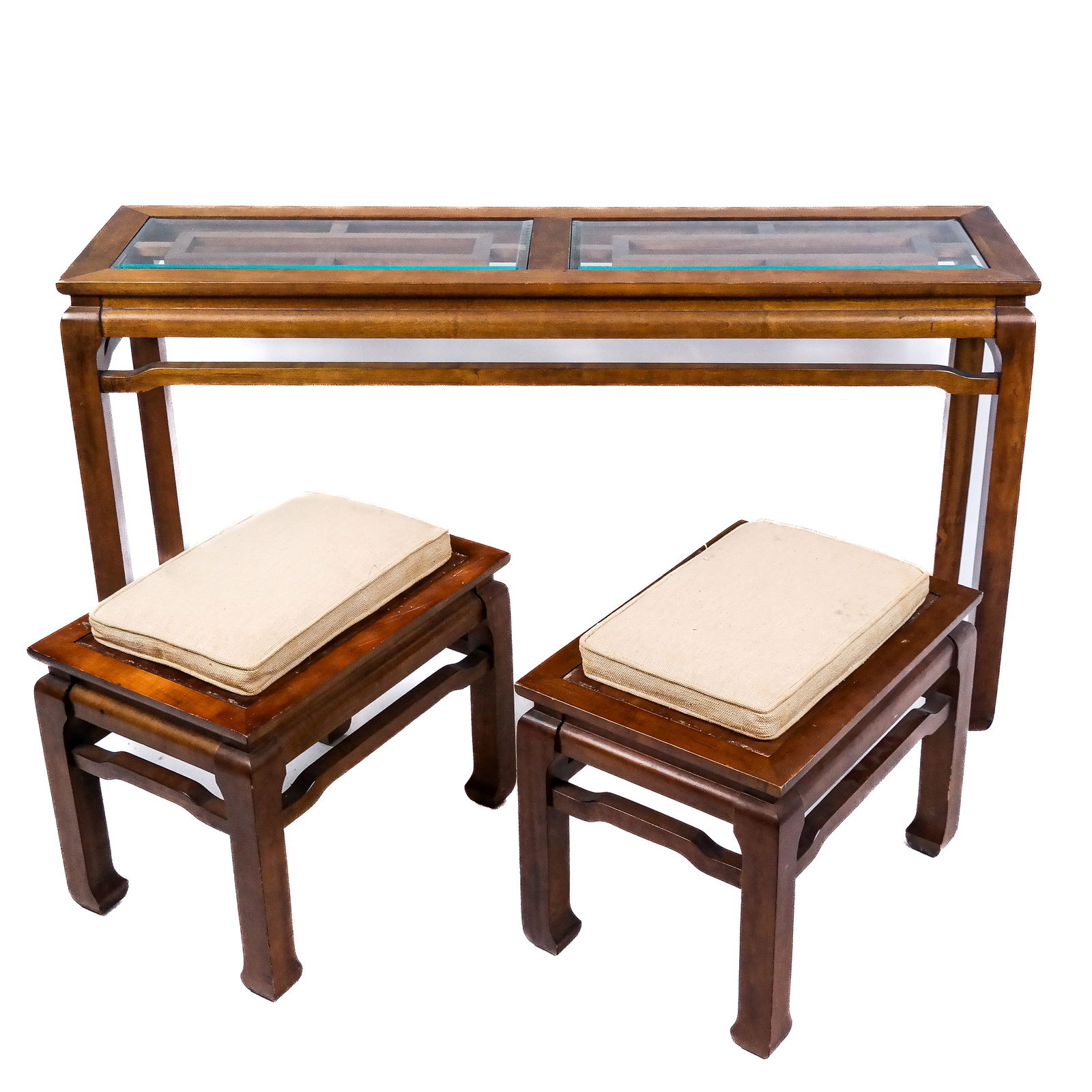 Modern Chinese Console Table and Chairs (1 of 10)