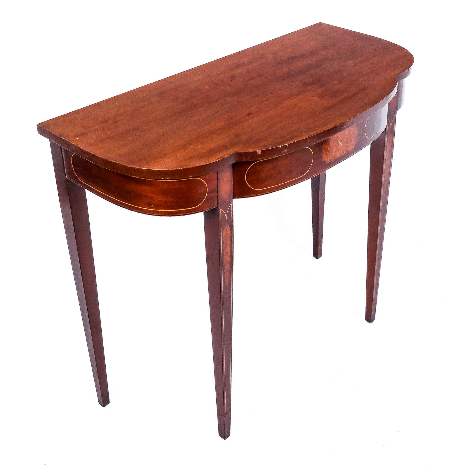 Federal-Style Inlaid Mahogany Console Table (1 of 8)