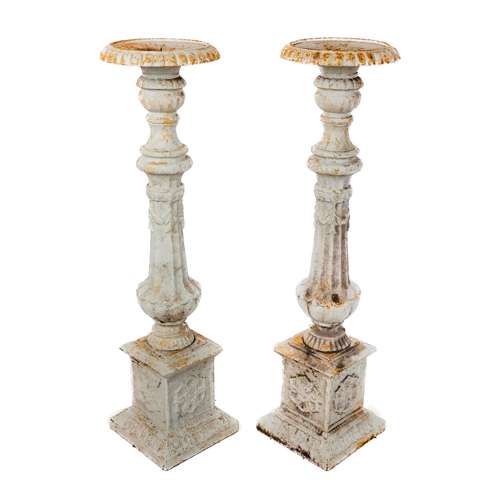 Pair of Classical Iron Pricket Sticks (1 of 6)