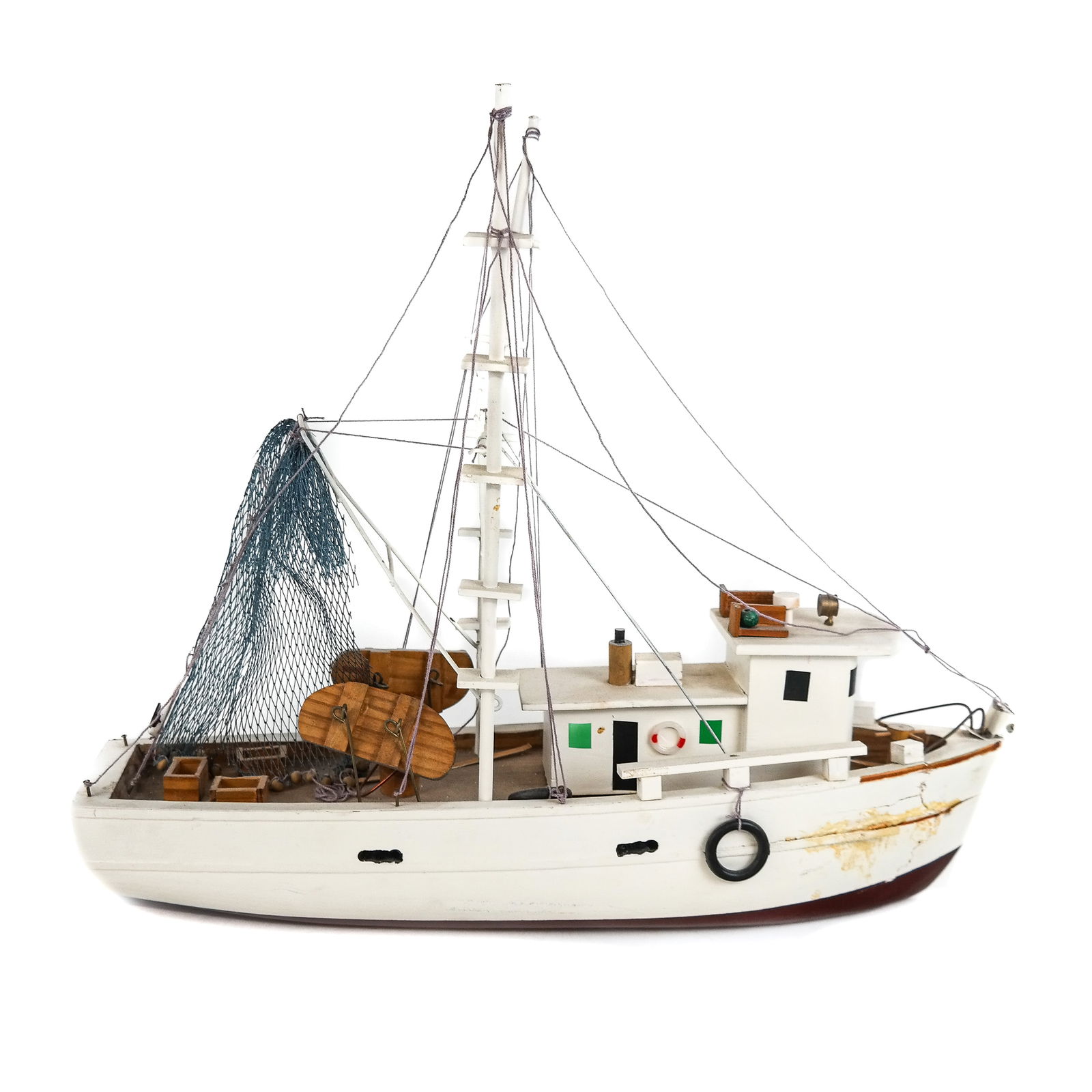 Painted Wood Ship Model (1 of 11)