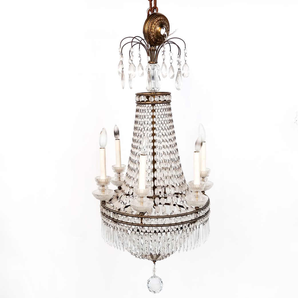 Neoclassical-Style 6-Light Chandelier (1 of 20)