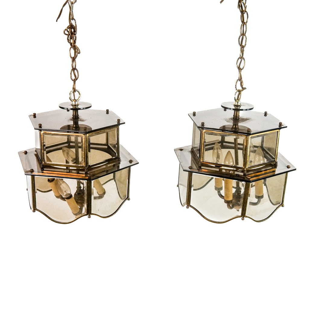 Pair of Vintage Pendant Lanterns (1 of 10)