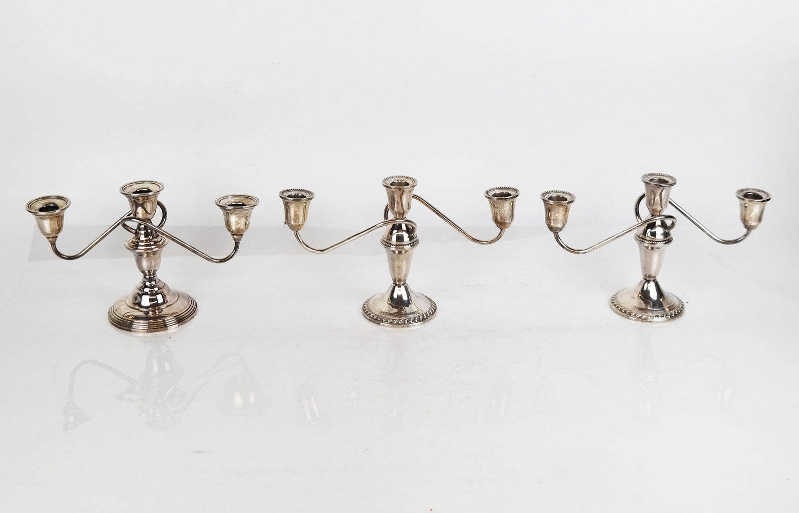 3 Sterling Silver 3-Light Candelabra (1 of 15)