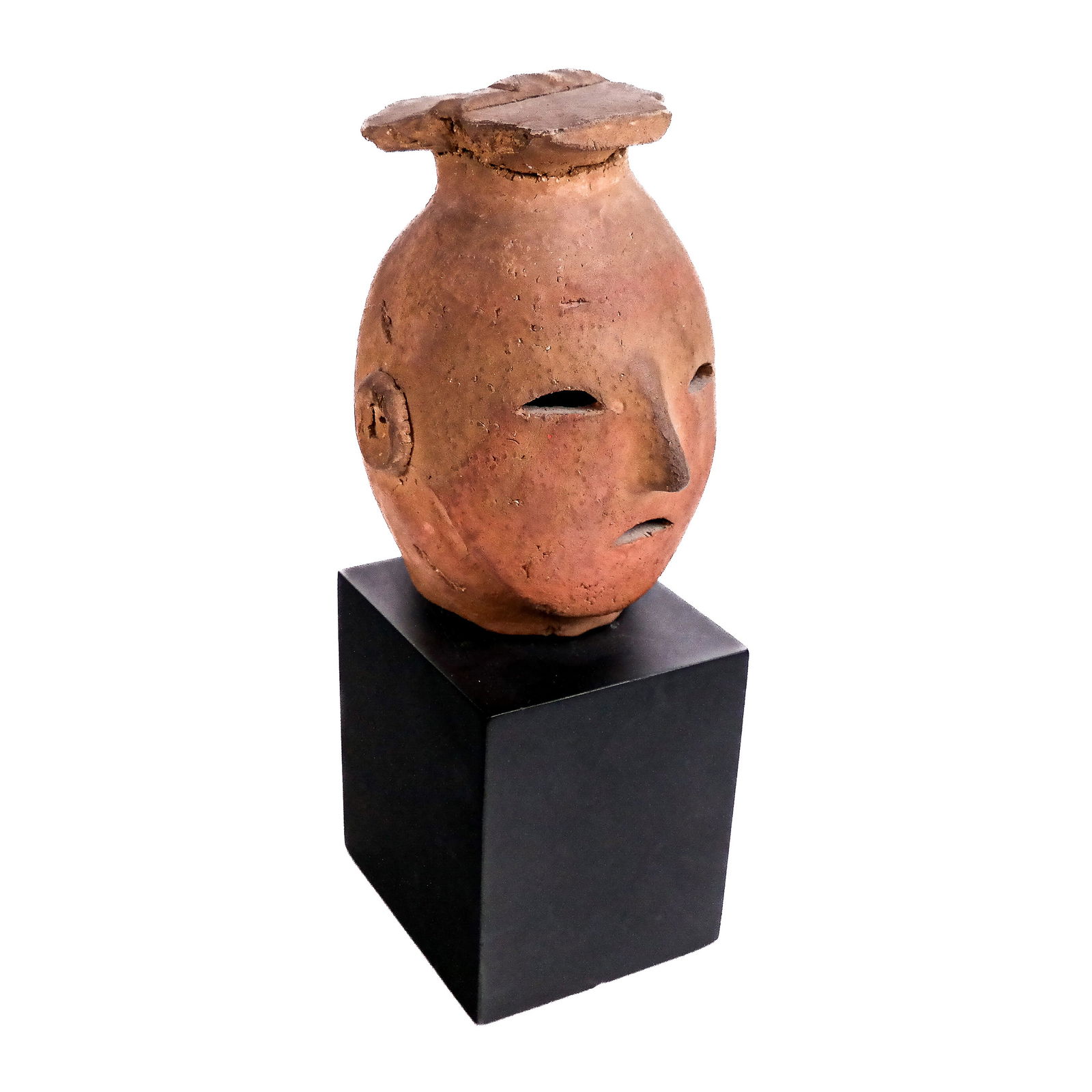 Antique Japanese Haniwa Terracotta Bust (1 of 9)