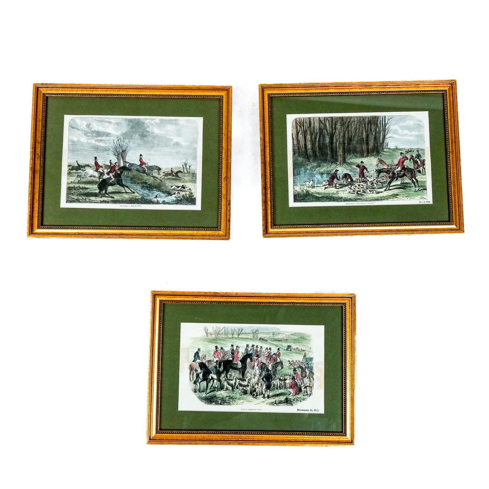 Set of 3 Color Fox Hunt Prints (1 of 12)