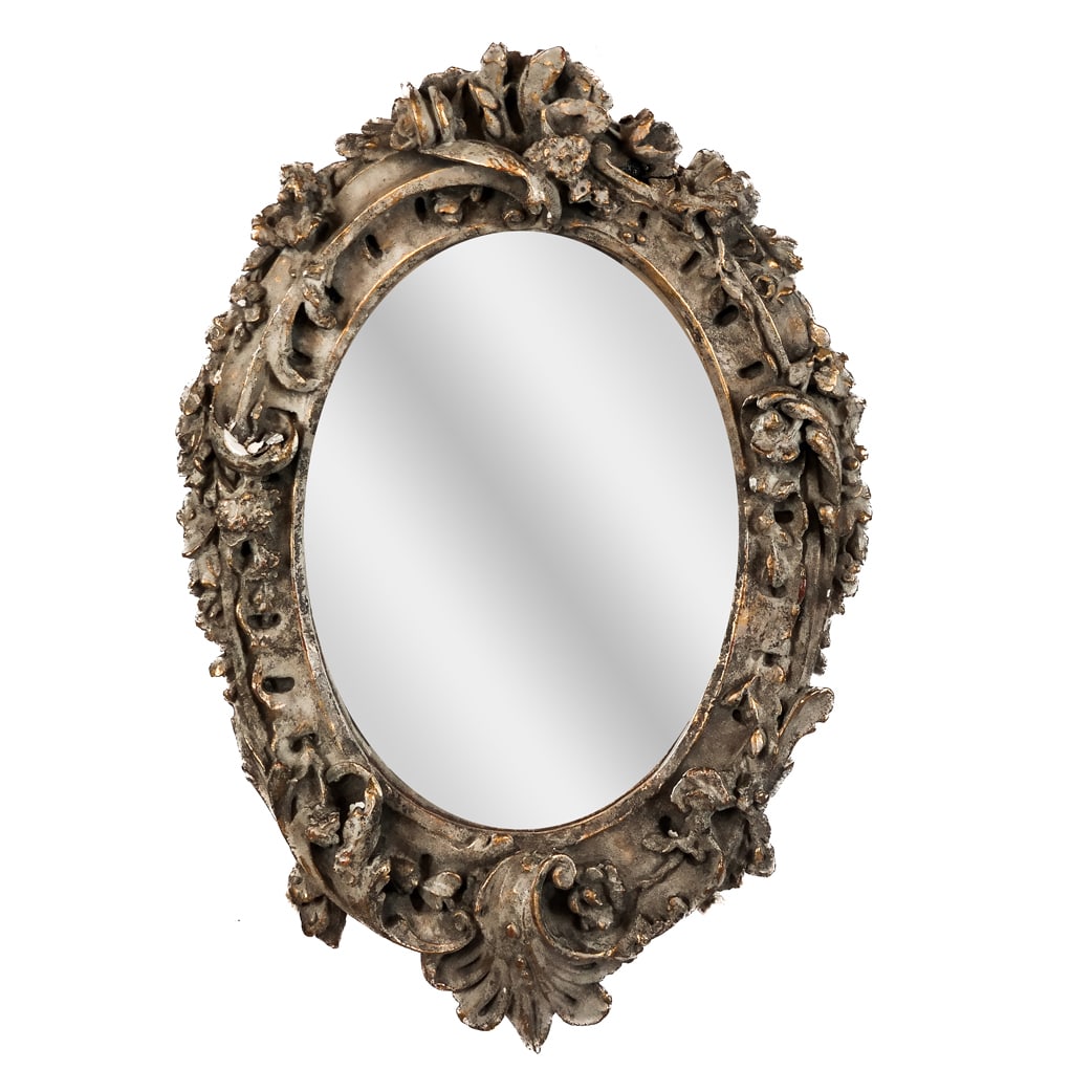 Parcel Gilt Gesso Oval Mirror (1 of 7)