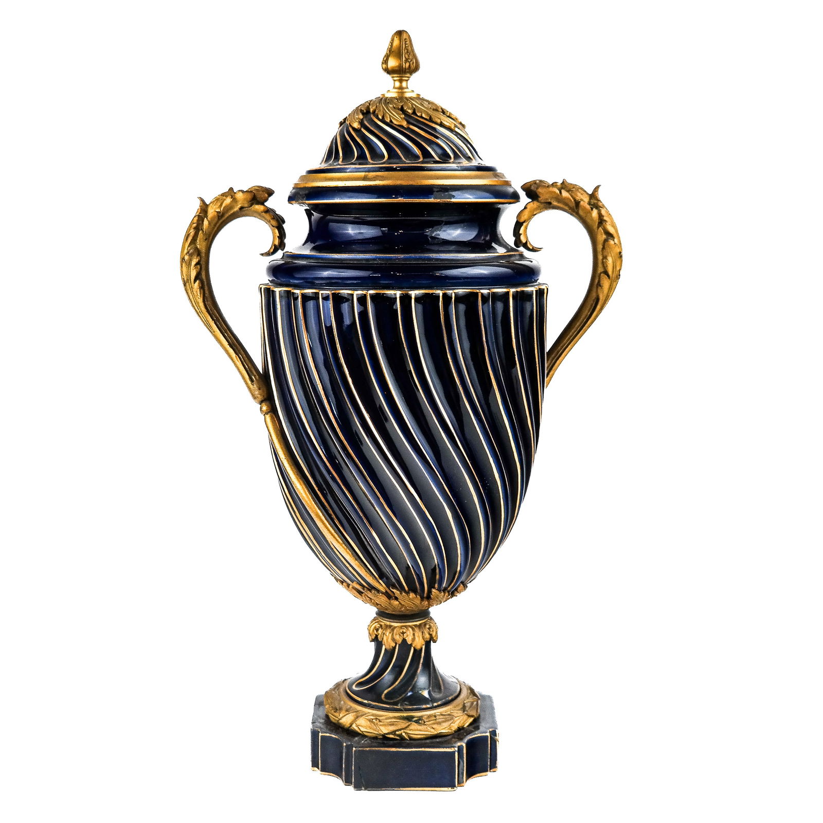 Sevres-Style Porcelain & Bronze Covered Urn (1 of 10)