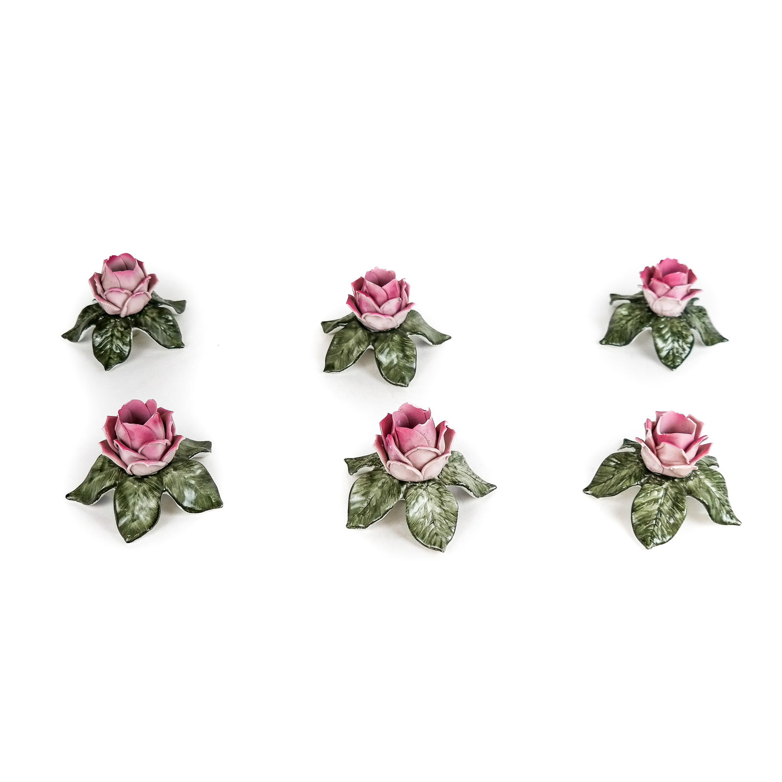 Dresden German Porcelain Candlesticks (6) (1 of 9)