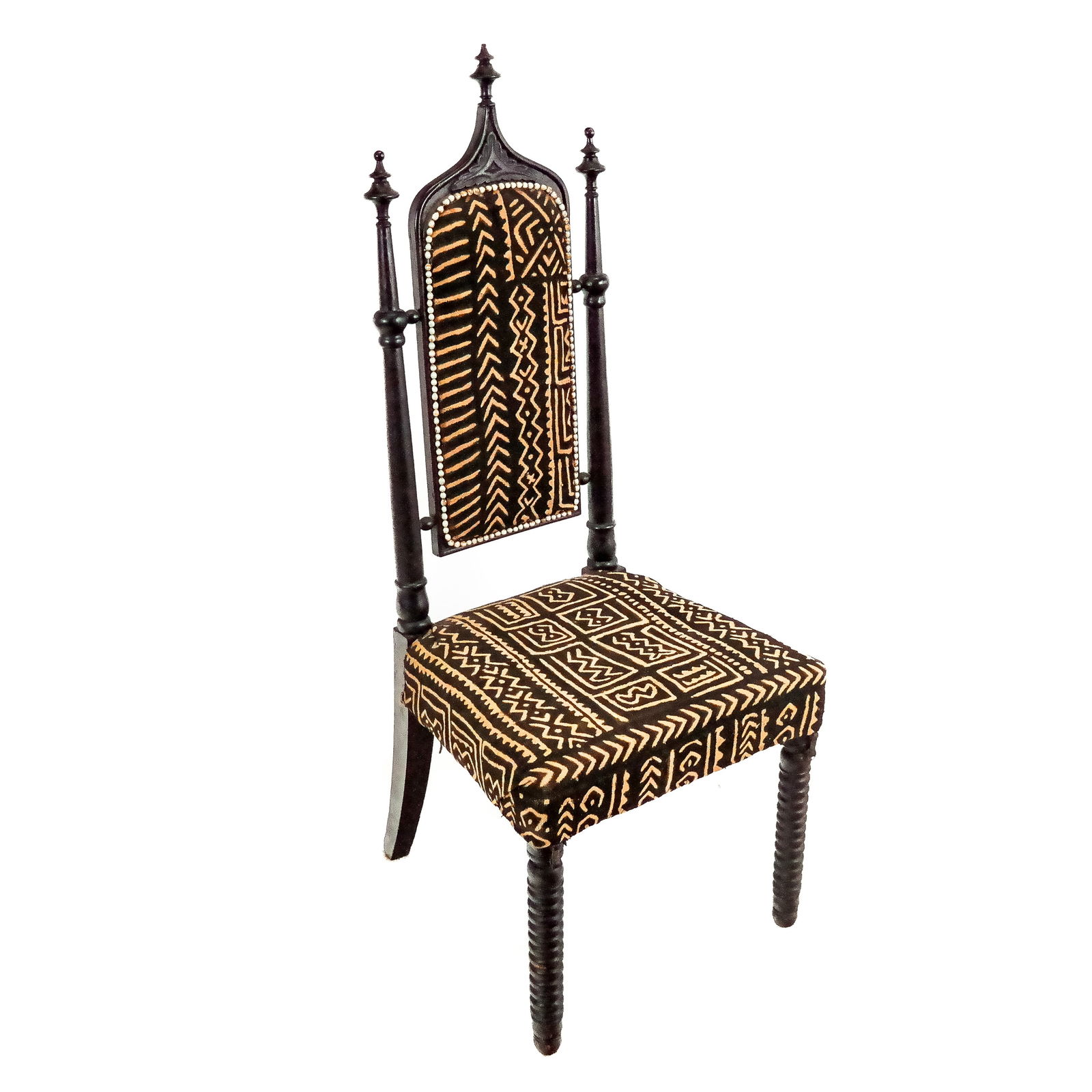 Gothic Revival Colonial Oak Side Chair (1 of 9)