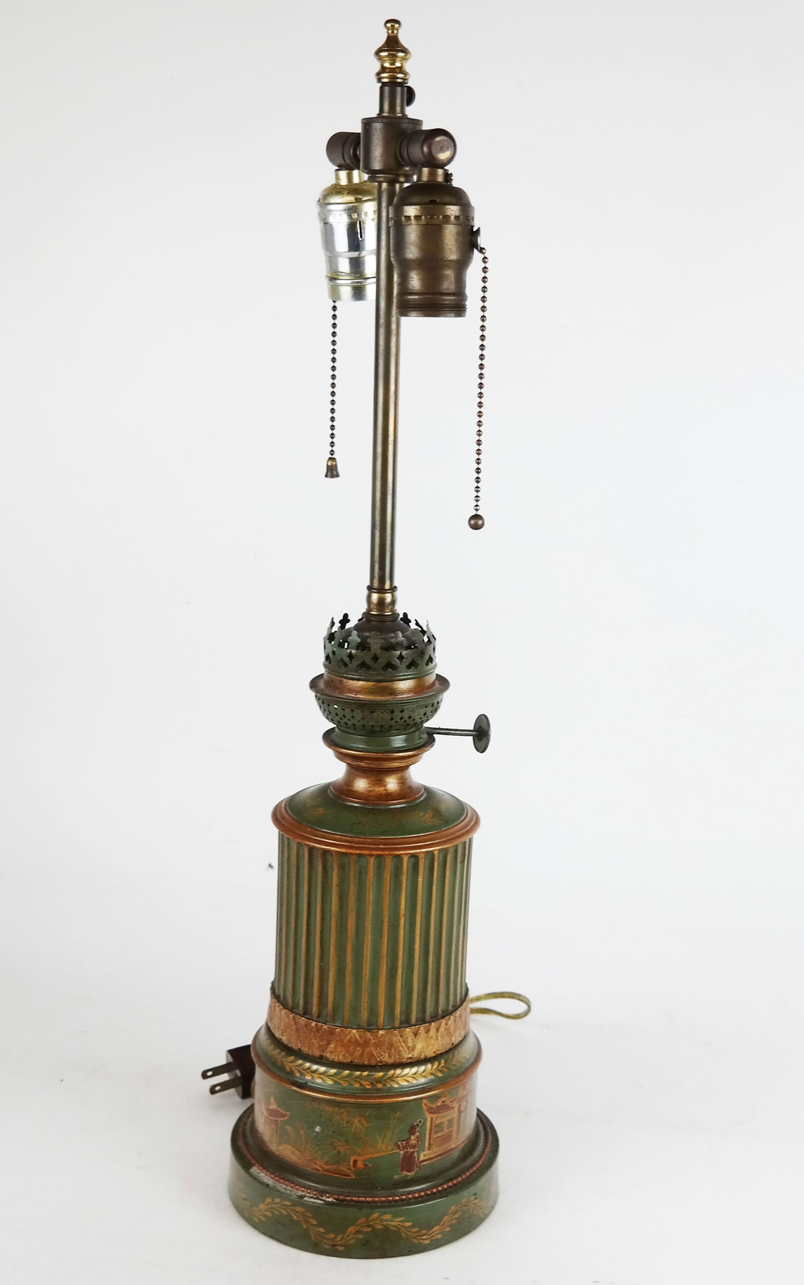 Vintage Chinoiserie Decorated Table Lamp (1 of 6)