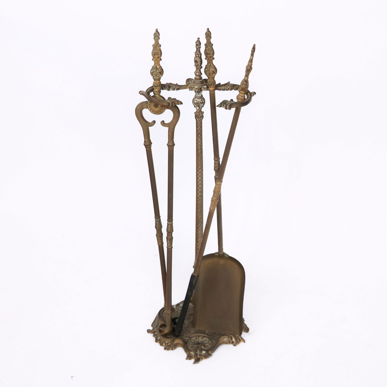 Louis XV-Style Gilt Bronze Fireplace Tools (1 of 8)