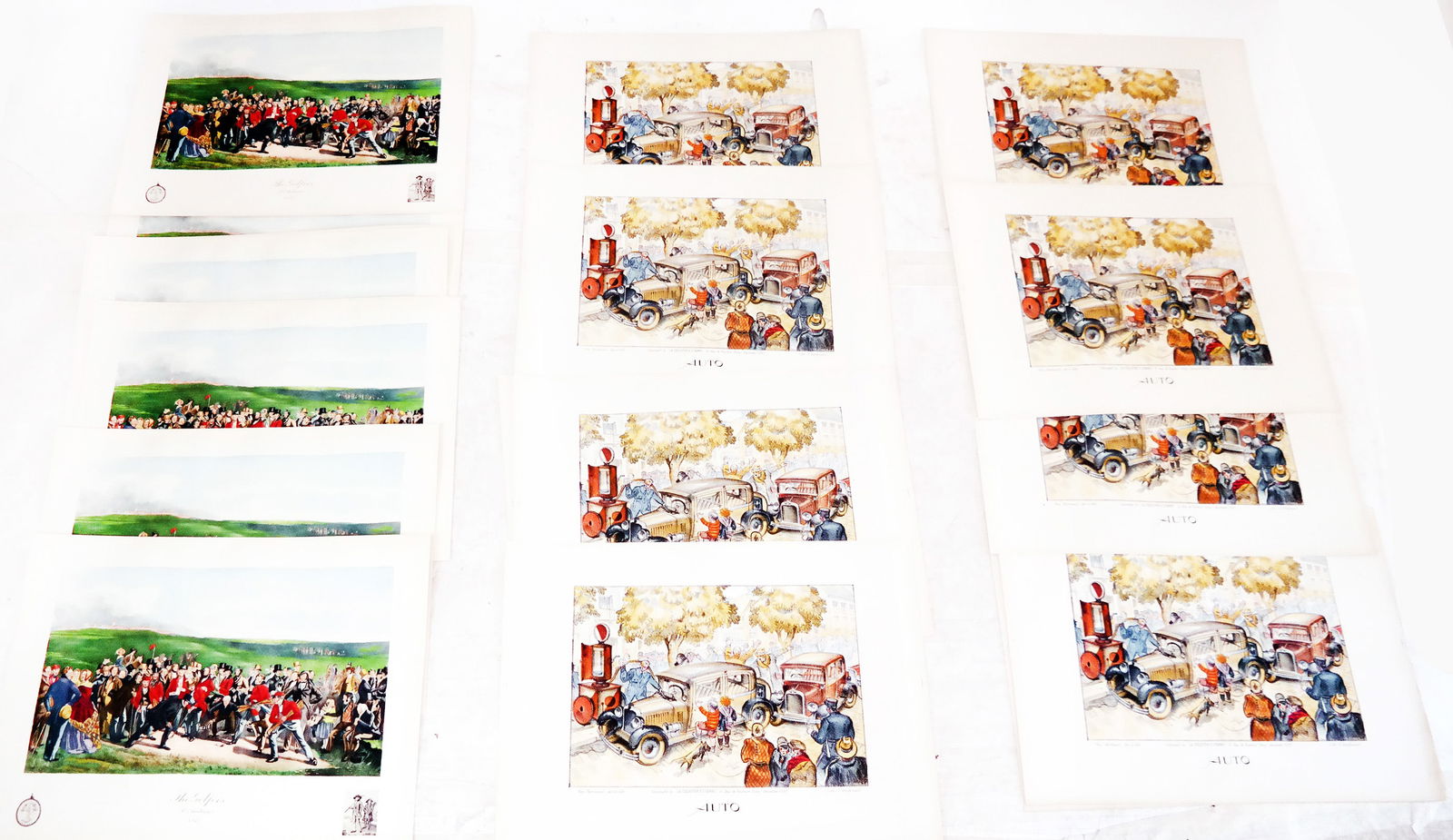 Two Sets of Vintage Sporting Prints (20 Pcs.) (1 of 16)
