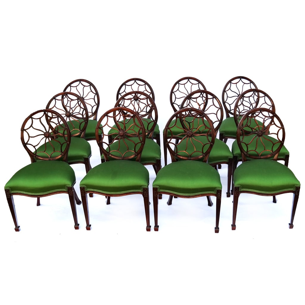 Smith & Watson Mahogany Dining Chairs (12) (1 of 11)